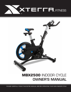 Handleiding XTERRA MBX2500 Hometrainer