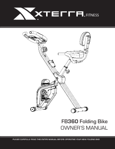 Handleiding XTERRA FB360 Hometrainer