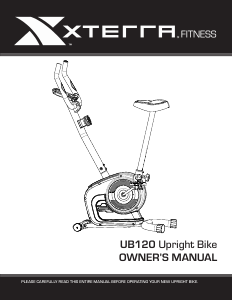 Manual XTERRA UB120 Exercise Bike