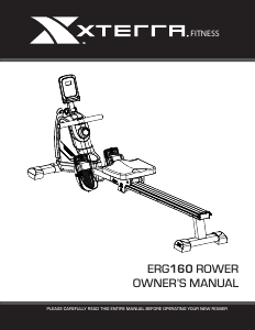 Manual XTERRA ERG160 Rowing Machine