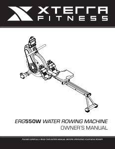 Manual XTERRA ERG550W Rowing Machine