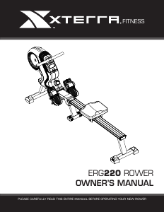 Manual XTERRA ERG220 Rowing Machine