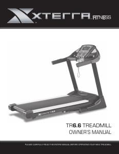 Manual XTERRA TR6.6 Treadmill