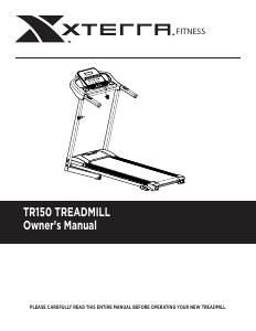 Manual XTERRA TR150 Treadmill