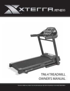 Manual XTERRA TR6.4 Treadmill