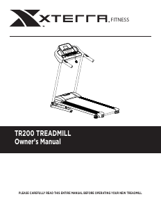 Handleiding XTERRA TR200 Loopband