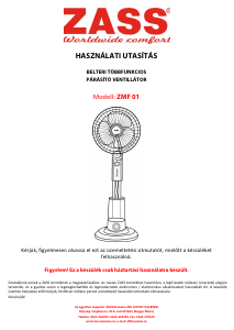 Használati útmutató Zass ZMF 01 Ventilátor