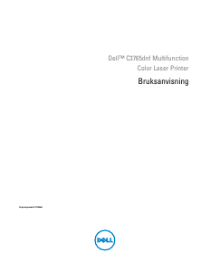 Bruksanvisning Dell C3765dnf Multifunktionsskrivare