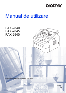 Manual Brother FAX-2840 Aparat de fax