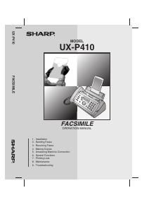 Handleiding Sharp UX-P410 Faxapparaat