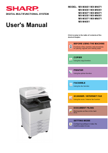 Manual Sharp MX-M4071 Multifunctional Printer