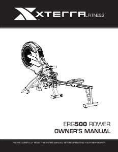 Manual XTERRA ERG500 Rowing Machine