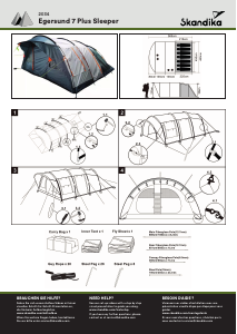 Handleiding Skandika Egersund 7 Plus Sleeper Tent