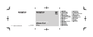 Manual de uso Olympus M.ZUIKO DIGITAL 45mm F1.8 Objetivo