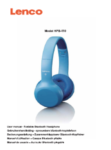 Manual Lenco HPB-110PK Headphone