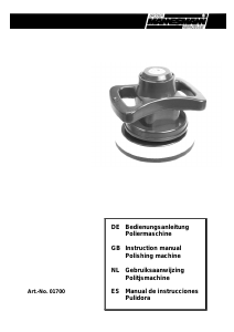 Bedienungsanleitung Brüder Mannesmann 01700 Poliermaschine