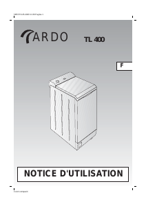 Mode d’emploi Ardo TL400 Lave-linge