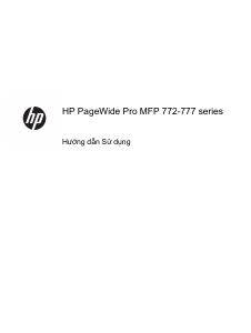 Hướng dẫn sử dụng HP PageWide Pro MFP 772dn Máy in đa chức năng