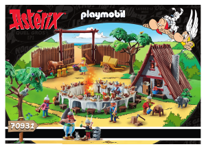 Bedienungsanleitung Playmobil set 70931 Asterix Großes Dorfset
