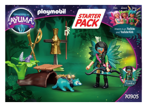 Εγχειρίδιο Playmobil set 70905 Ayuma Starter Pack Knight Fairy με ρακούν