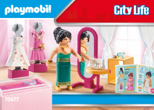 Manual Playmobil set 70677 City Life Fashion boutique