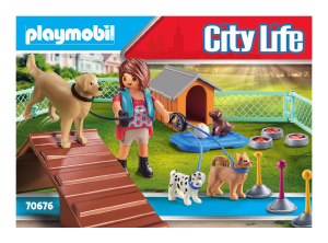 Bedienungsanleitung Playmobil set 70676 City Life Hundetrainerin