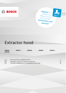 Rokasgrāmata Bosch DWP96BC50A Tvaika nosūcējs