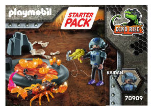 Handleiding Playmobil set 70909 Dino Rise Starterpack gevecht tegen de vuurschorpioen