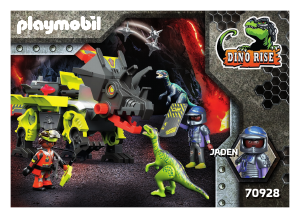 Εγχειρίδιο Playmobil set 70928 Dino Rise Ρομπότ-Δεινόσαυρος και πολεμιστές