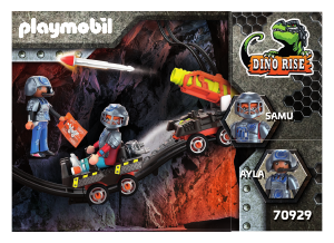 Handleiding Playmobil set 70929 Dino Rise Raket kart