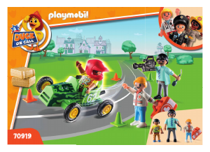 Bedienungsanleitung Playmobil set 70919 Duck on Call Hilf dem Rennfahrer!