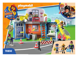 Manual Playmobil set 70830 Duck on Call Mobile operations center