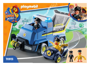 Bedienungsanleitung Playmobil set 70915 Duck on Call Polizei Einsatzfahrzeug