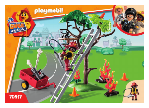 Handleiding Playmobil set 70917 Duck on Call Brandweeractie - red de kat