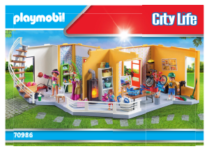 Instrukcja Playmobil set 70986 Modern House Dodatkowe piętro nowoczesnego domu