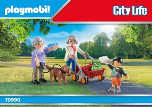 Manual Playmobil set 70990 Modern House Grandparents with child