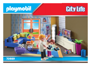 Handleiding Playmobil set 70989 Modern House Woonkamer