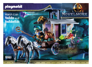 Manual Playmobil set 70903 Novelmore Violet Vale - Merchant carriage