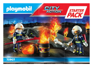 Handleiding Playmobil set 70907 Rescue Starterpack brandweeroefeningen
