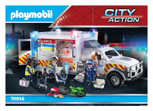 Bruksanvisning Playmobil set 70936 Rescue Räddningsfordon: US Ambulans