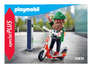 Manuale Playmobil set 70873 Special Hipster con e-scooter