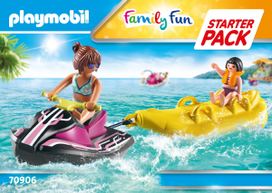 Bedienungsanleitung Playmobil set 70906 Waterworld Wasserscooter mit Bananenboot