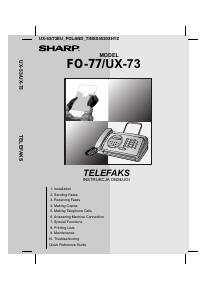 Handleiding Sharp UX-73 Faxapparaat
