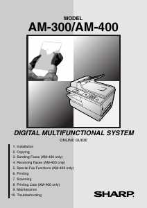 Manual Sharp AM-300 Multifunctional Printer