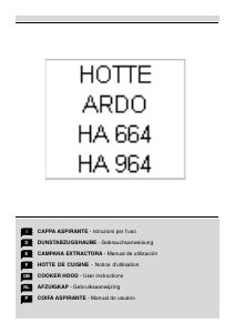 Mode d’emploi Ardo HA664X Hotte aspirante
