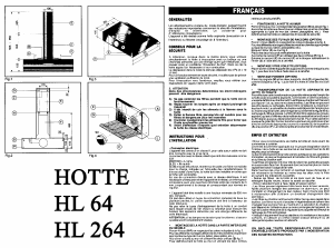Mode d’emploi Ardo HL264X Hotte aspirante