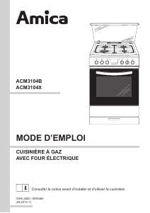 Mode d’emploi Amica ACM 3104 B Cuisinière