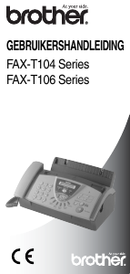 Handleiding Brother FAX-T104 Faxapparaat