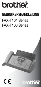 Handleiding Brother FAX-T106 Faxapparaat