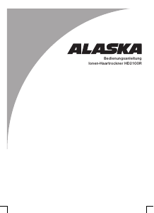 Manual Alaska HD2100R Hair Dryer